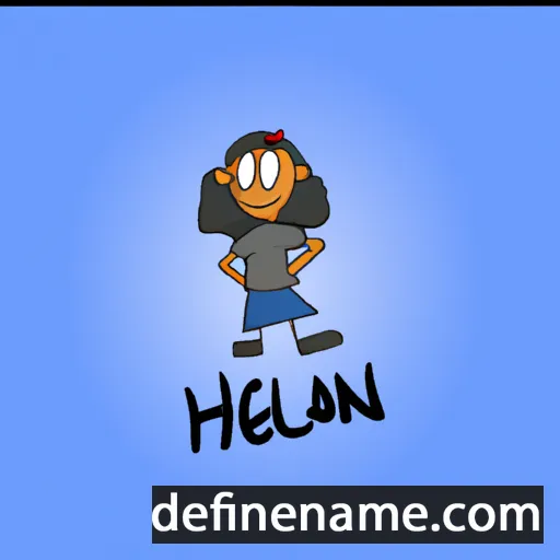 cartoon of the name Hêlan