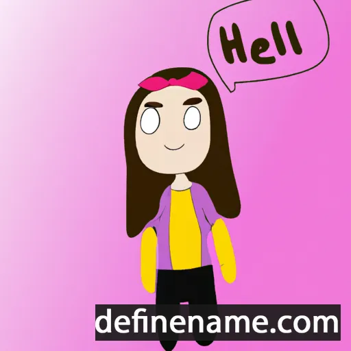 cartoon of the name Hêlîn