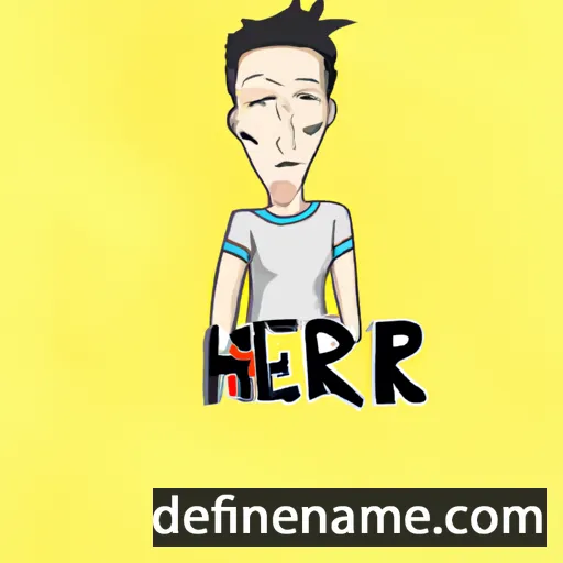 cartoon of the name Heer