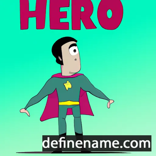 cartoon of the name Heero