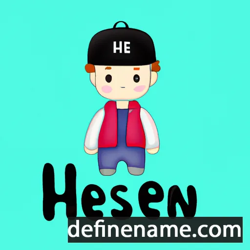 cartoon of the name Heeseung