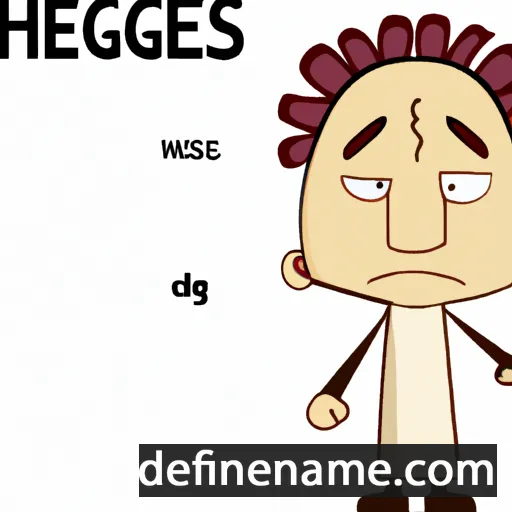 cartoon of the name Hegesias