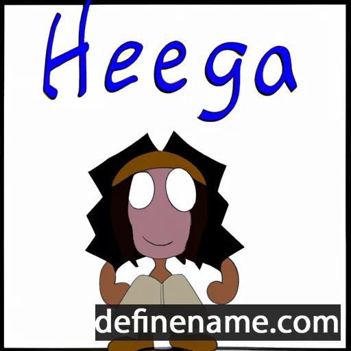 cartoon of the name Hegoa