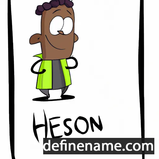 cartoon of the name Heherson