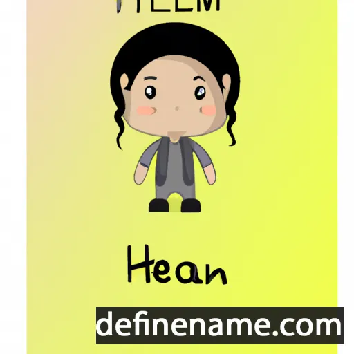 cartoon of the name Heiani