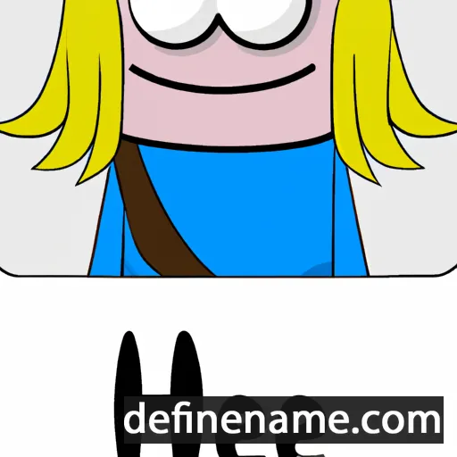 cartoon of the name Heie