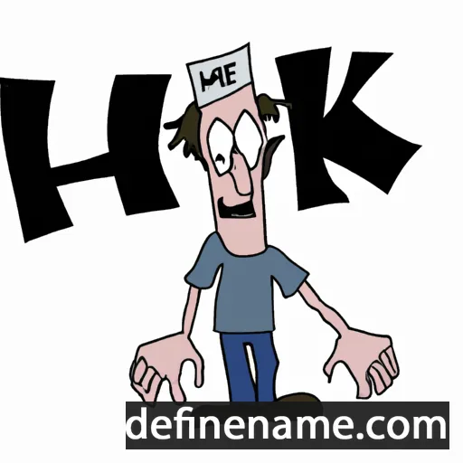 cartoon of the name Heik