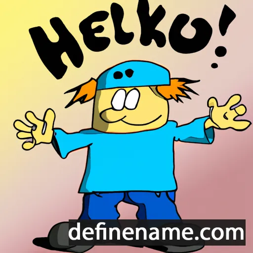 cartoon of the name Heikku