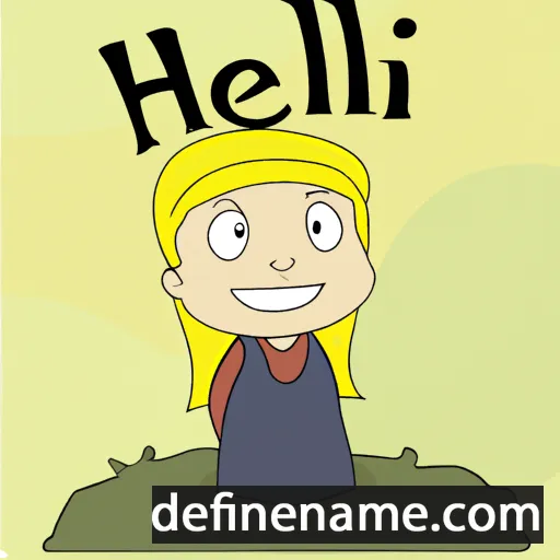 cartoon of the name Heili