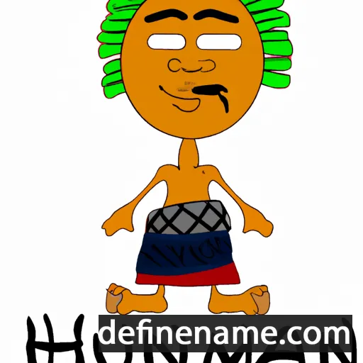 cartoon of the name Heimanu