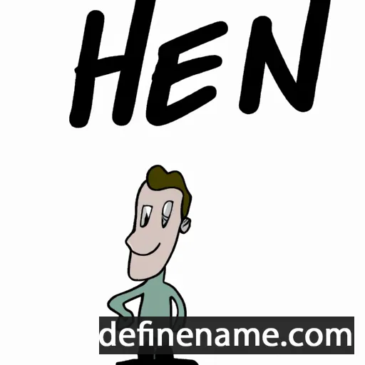 cartoon of the name Hein