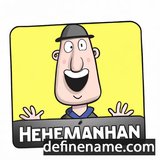 cartoon of the name Heinemann