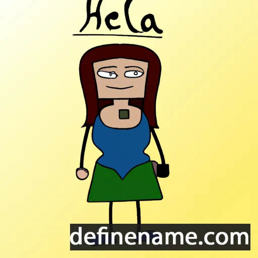 cartoon of the name Hela