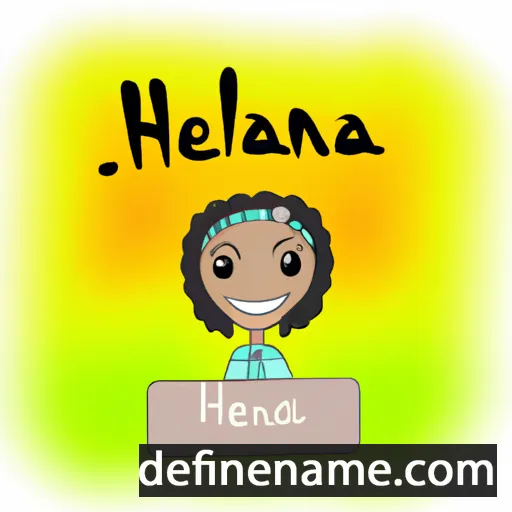 cartoon of the name Helana