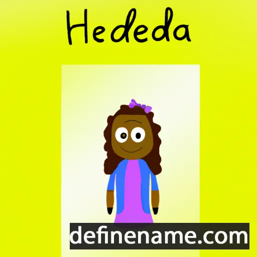 cartoon of the name Helandrea