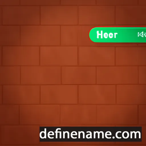 cartoon of the name Helar