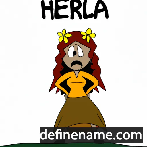 cartoon of the name Helara