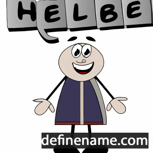 cartoon of the name Helbe