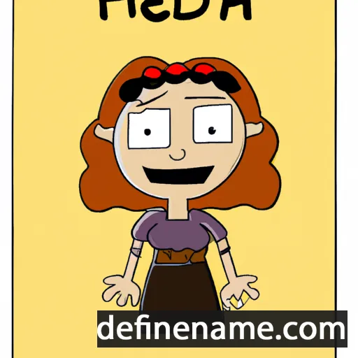 cartoon of the name Helda