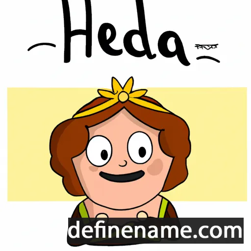 cartoon of the name Helda