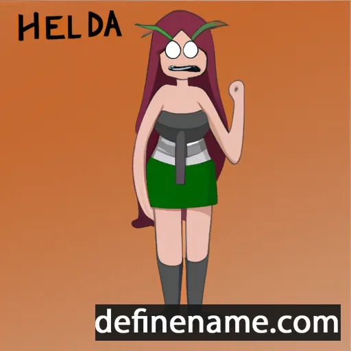 cartoon of the name Heldria