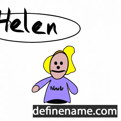 cartoon of the name Helén