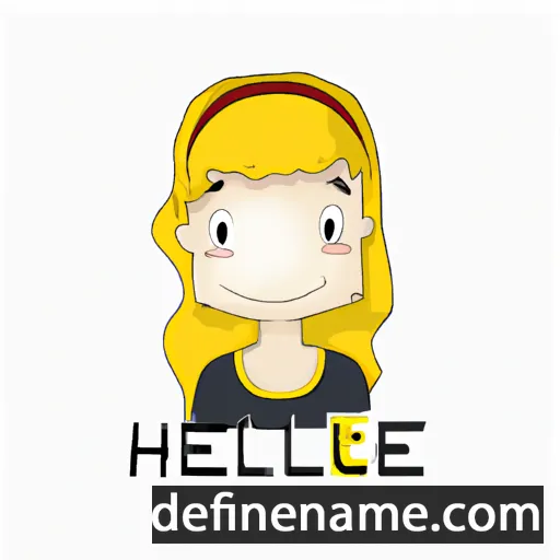 cartoon of the name Heléne