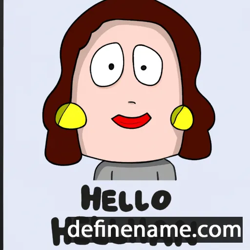 cartoon of the name Helenann