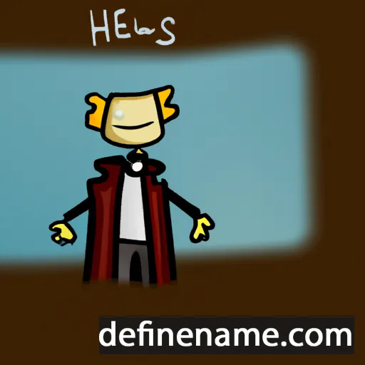 cartoon of the name Helewis