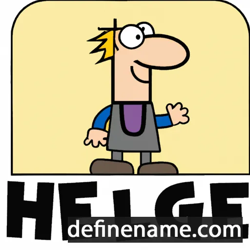 cartoon of the name Helge