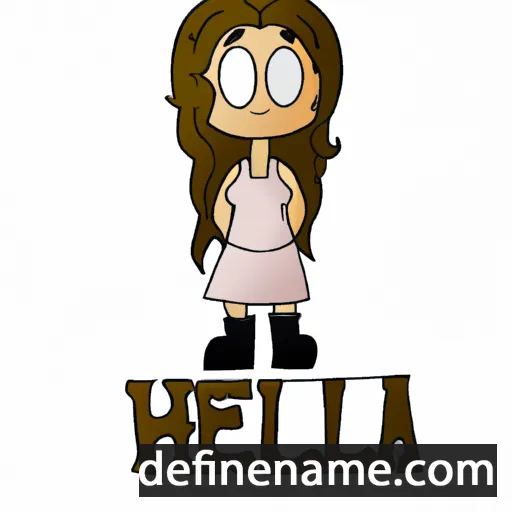 cartoon of the name Helia