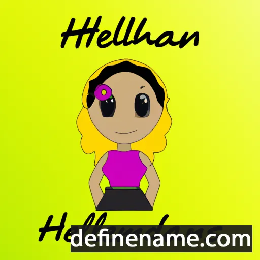 cartoon of the name Helianna