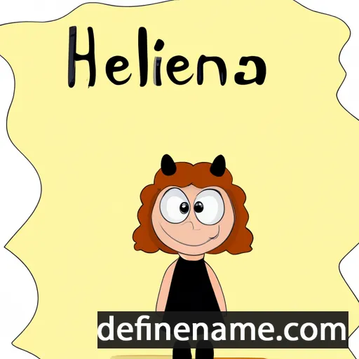 cartoon of the name Helinä