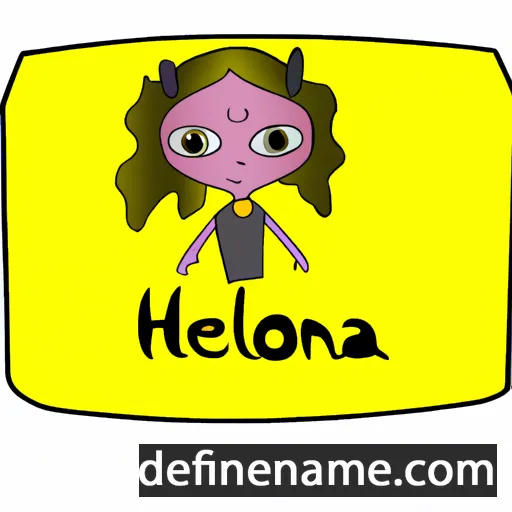 cartoon of the name Helionna