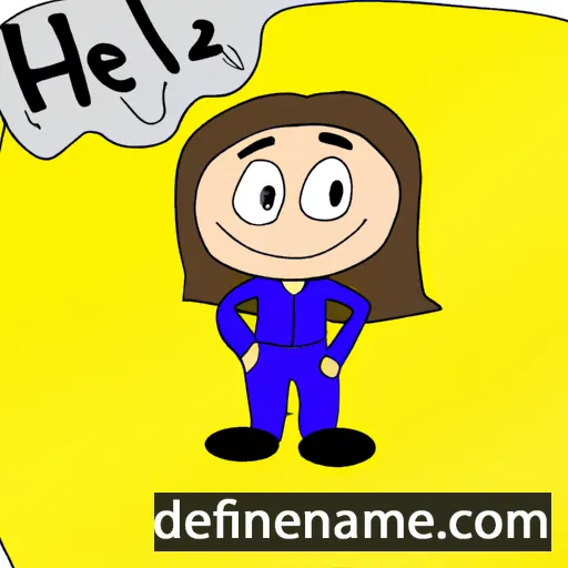 cartoon of the name Heliz