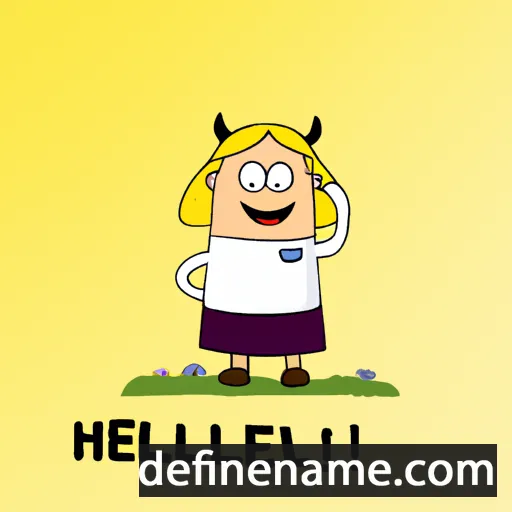 cartoon of the name Heljä