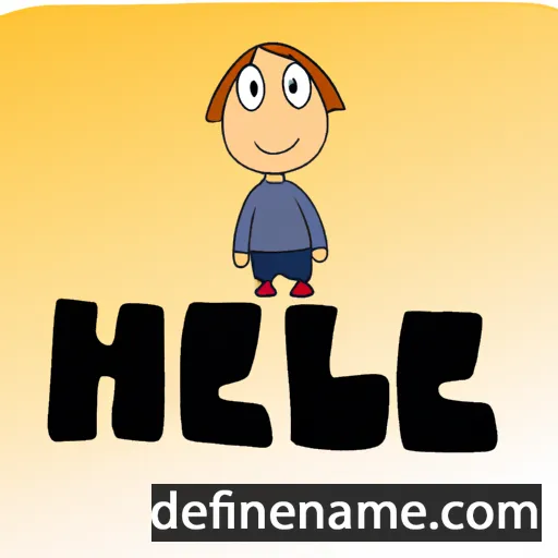 cartoon of the name Helje