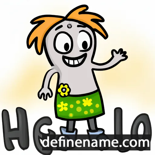 cartoon of the name Helju