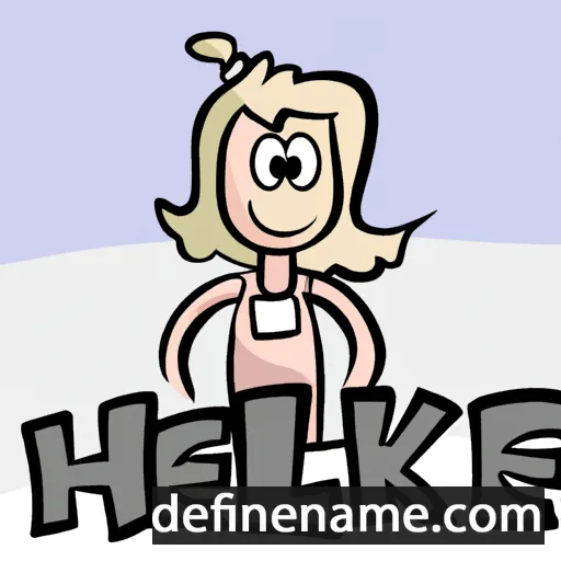 cartoon of the name Helke