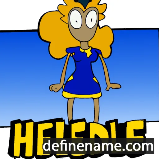 cartoon of the name Hellade