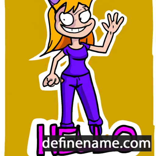 cartoon of the name Helli