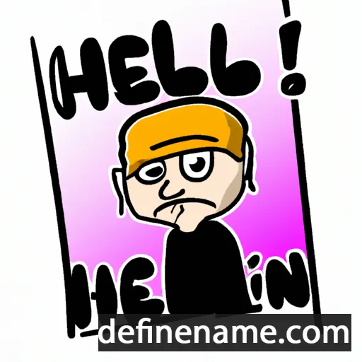 cartoon of the name Hellin