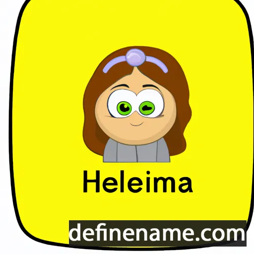 cartoon of the name Helmina