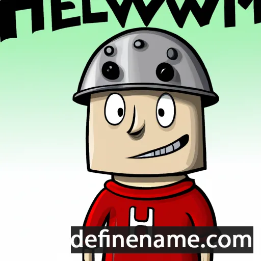 cartoon of the name Helmwin