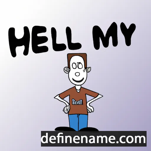 cartoon of the name Helmy