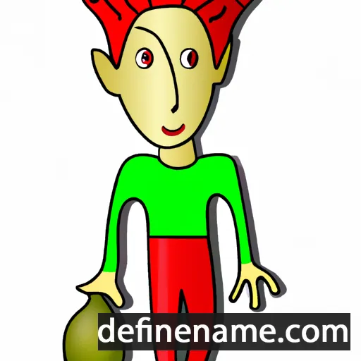 cartoon of the name Helon