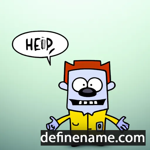 cartoon of the name Helpfrid