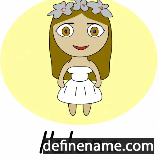 cartoon of the name Helunia