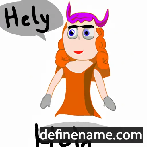 cartoon of the name Helya