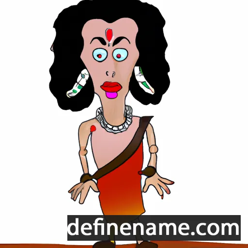 cartoon of the name Hemamalini